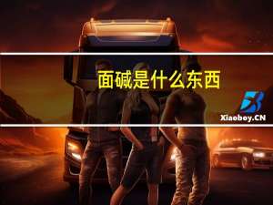 面碱是什么东西