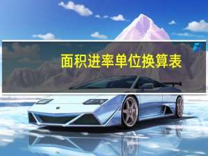 面积进率单位换算表（面积换算表）