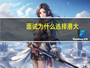 面试为什么选择港大