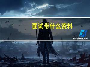 面试带什么资料