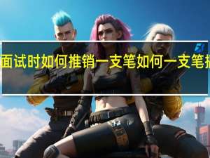 面试时如何推销一支笔 如何一支笔搞自己