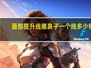 面部提升线雕鼻子一个线多少钱(一般隆鼻需要多少钱)