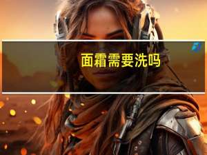 面霜需要洗吗