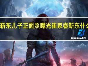靳东儿子正面照曝光崔家睿靳东什么关系