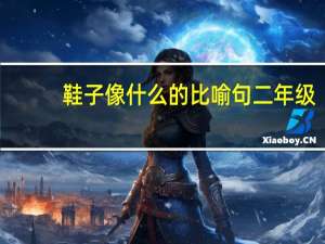 鞋子像什么的比喻句二年级