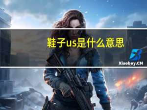 鞋子us是什么意思