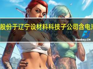 鞍钢股份于辽宁设材料科技子公司 含电池制造业务