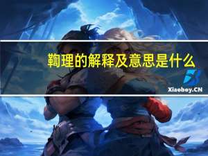 鞫理的解释及意思是什么