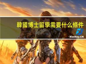 韓國博士留學需要什么條件