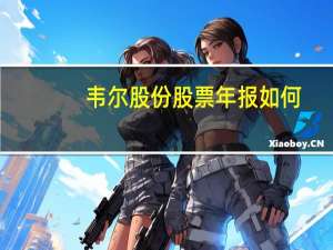 韦尔股份股票年报如何