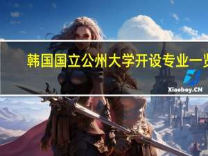 韩国国立公州大学开设专业一览