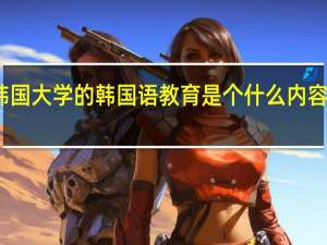 韩国大学的韩国语教育是个什么内容的专业