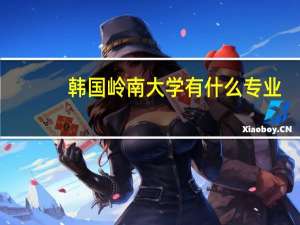韩国岭南大学有什么专业
