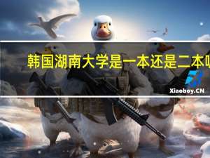 韩国湖南大学是一本还是二本呢