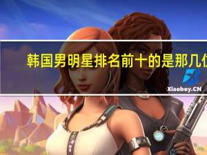 韩国男明星排名前十的是那几位