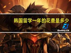 韩国留学一年的花费是多少
