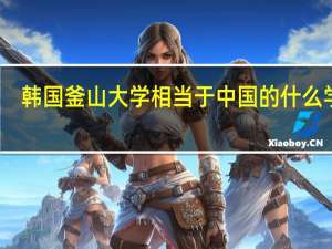 韩国釜山大学相当于中国的什么学校