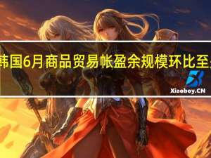 韩国6月商品贸易帐盈余规模环比至少翻倍