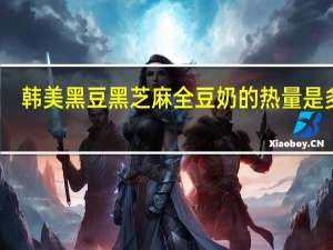 韩美 黑豆黑芝麻全豆奶的热量是多少