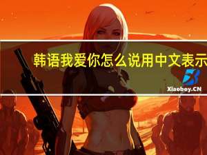 韩语我爱你怎么说用中文表示（韩语我爱你怎么说）