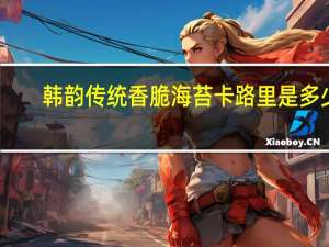 韩韵 传统香脆海苔卡路里是多少