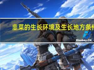 韭菜的生长环境及生长地方条件