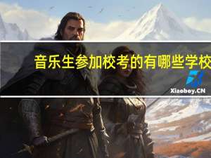 音乐生参加校考的有哪些学校
