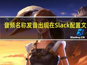 音频名称发音出现在Slack配置文件中