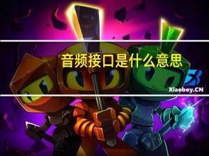 音频接口是什么意思