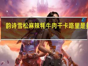 韵诗 雪松麻辣牦牛肉干卡路里是多少