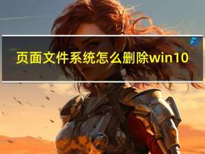 页面文件系统怎么删除win10