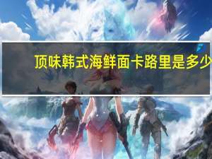 顶味 韩式海鲜面卡路里是多少