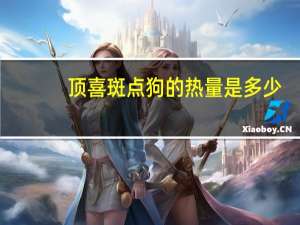 顶喜 斑点狗的热量是多少