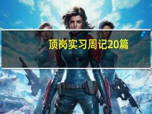 顶岗实习周记20篇（实习周记20篇）