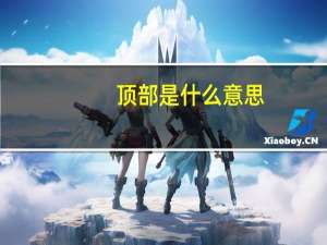 顶部是什么意思