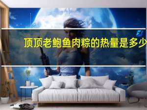 顶顶老 鲍鱼肉粽的热量是多少