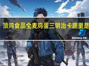 顶鸿食品 全麦鸡蛋三明治卡路里是多少