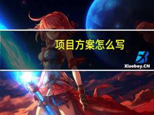 项目方案怎么写