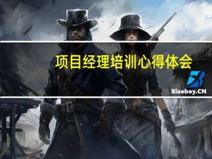 项目经理培训心得体会