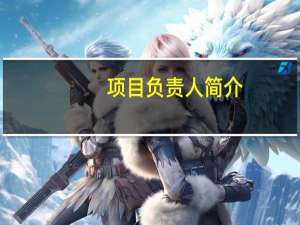 项目负责人简介（项目负责人 翻译）