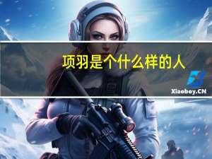 项羽是个什么样的人