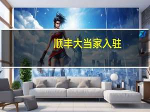 顺丰大当家入驻（顺丰大当家商城）