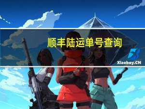 顺丰陆运单号查询（顺丰陆运）