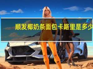 顺发 椰奶条面包卡路里是多少