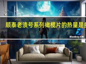 顺泰 老渍号系列 橄榄片的热量是多少