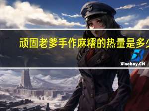 顽固老爹 手作麻糬的热量是多少