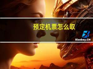 预定机票怎么取
