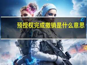 预授权完成撤销是什么意思（预授权）
