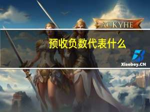 预收负数代表什么