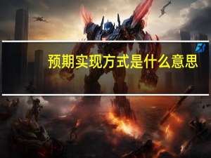 预期实现方式是什么意思